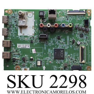 MAIN PARA SMART TV LG / NÚMERO DE PARTE EBU65672255 / EAX68209006 / 65672255 / PANEL NC430DUE-VHHP3 / DISPLAY PT430CT02-5 / MODELO 43LM6370PUB / 43LM6370PUB.BWMSLJM	